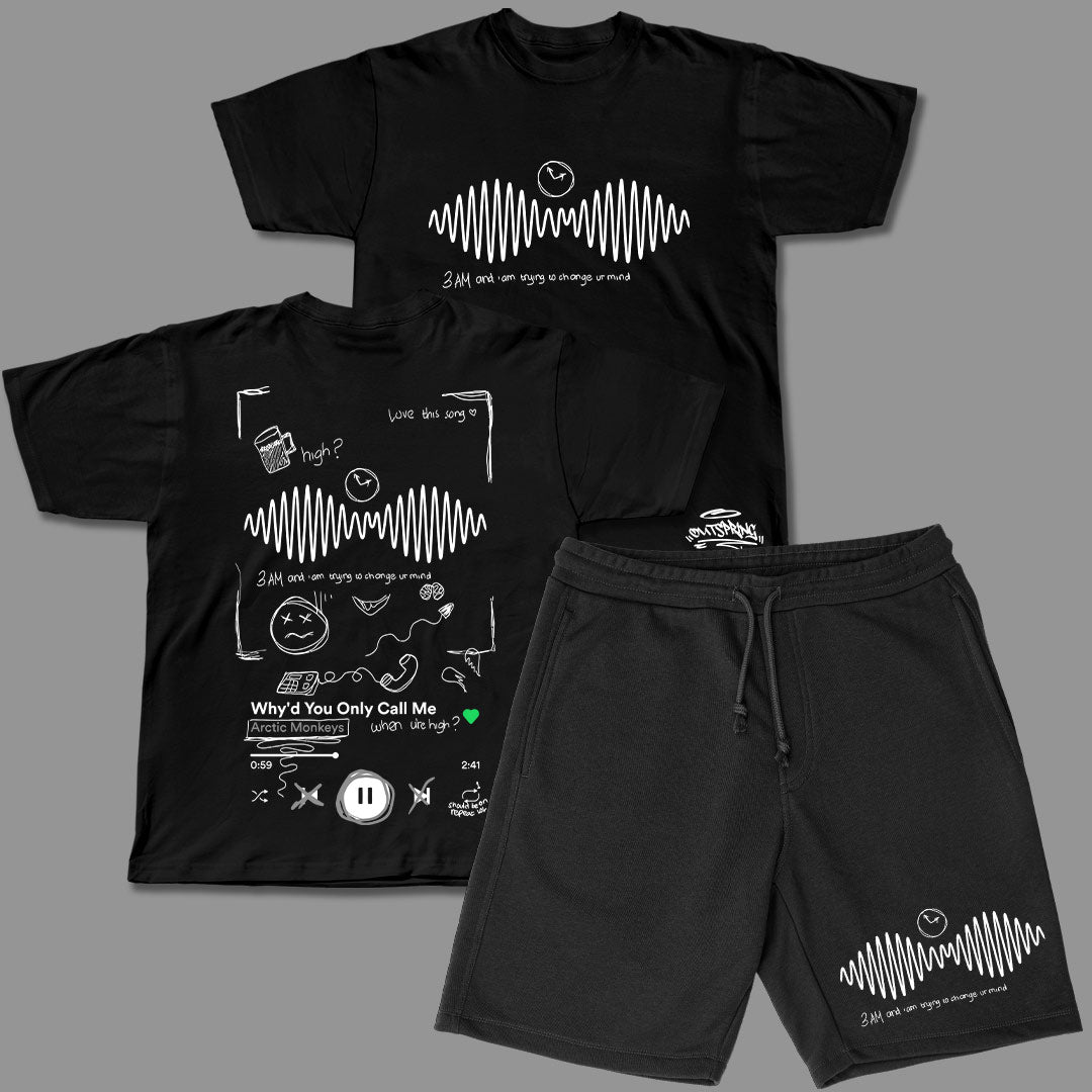 Arctic Monkeys - Why'd You Only Call Me When You're High? Komplet Majica + Šorc