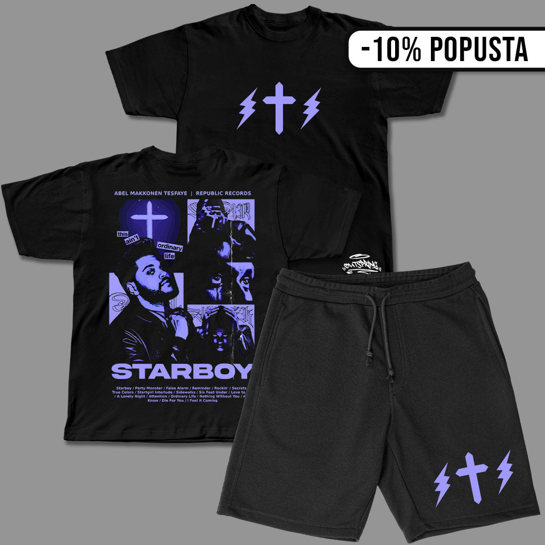 The Weeknd - Starboy V2 Komplet Majica + Šorc