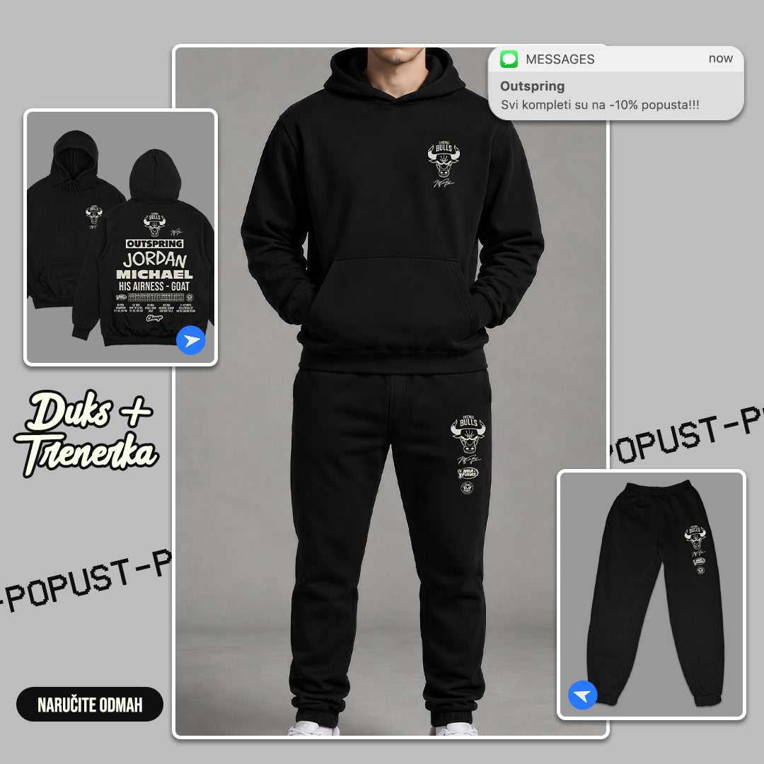 Michael Jordan V4 Komplet Duks + Trenerka