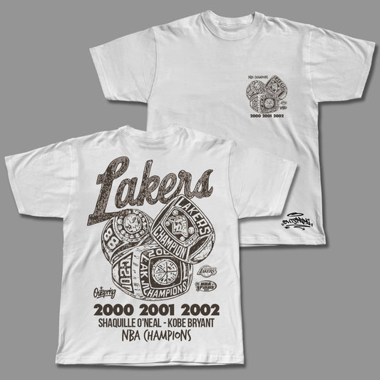 NBA Finals Rings - Lakers 00 01 02 Majica
