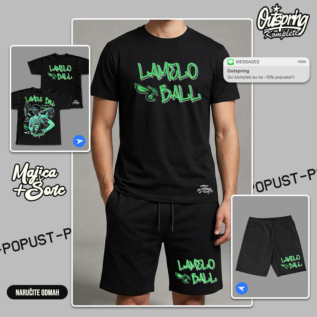 LaMelo Ball - Charlotte Hornets Komplet Majica + Šorc