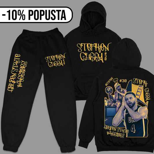 Stephen Curry - Golden State Warriors Komplet Duks + Trenerka