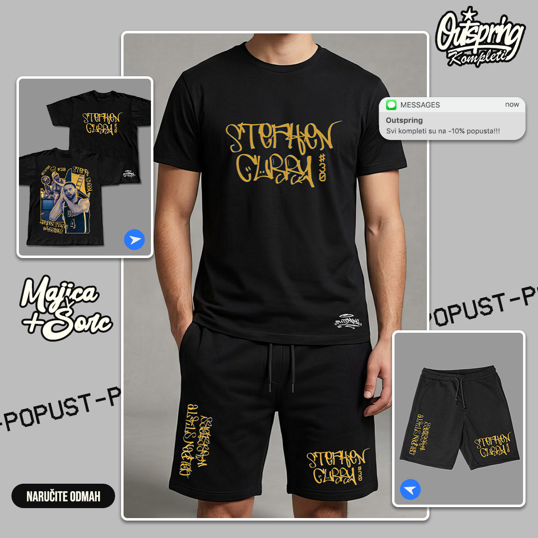 Stephen Curry - Golden State Warriors Komplet Majica + Šorc